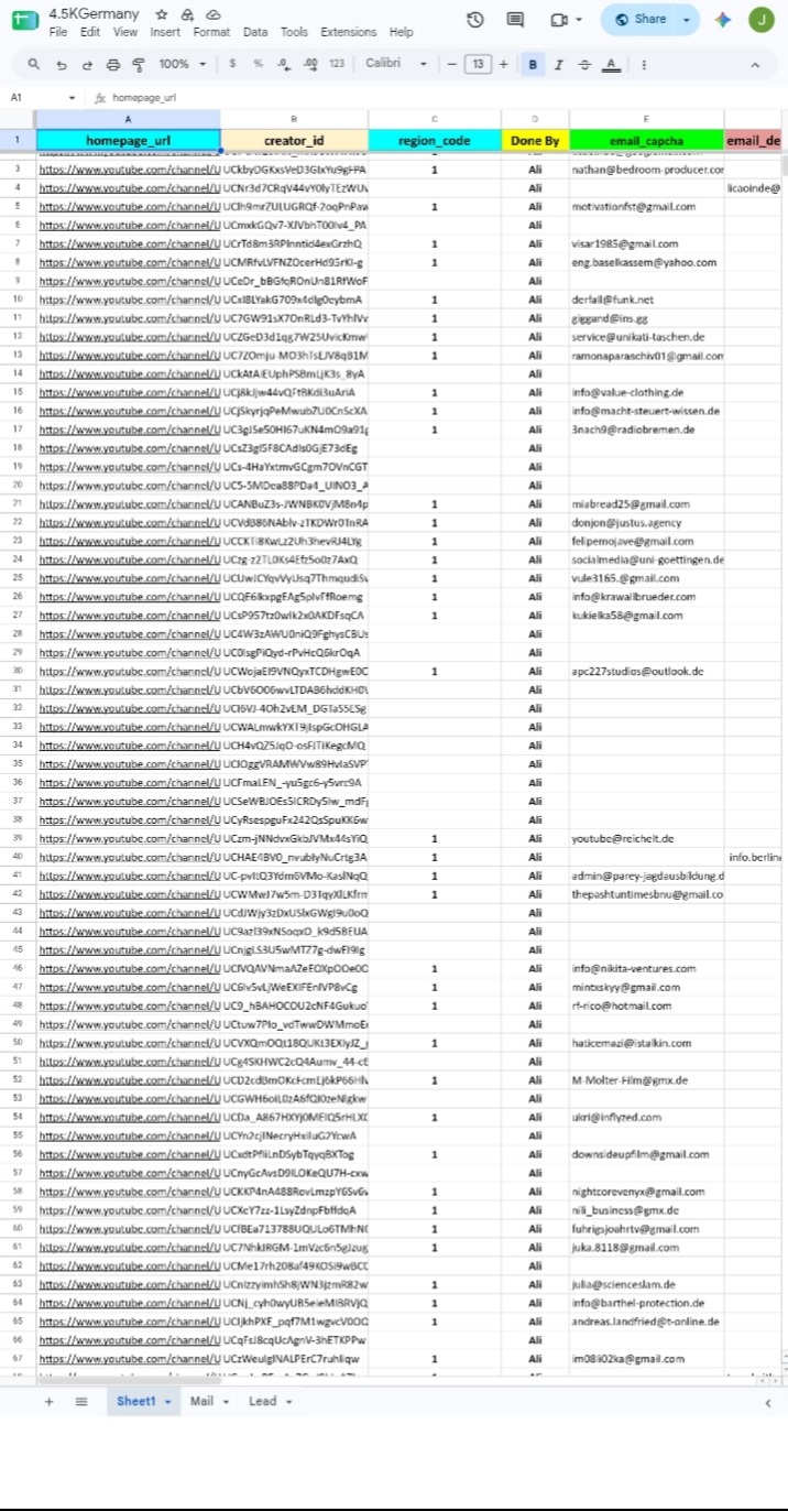 Web Research and Data Entry