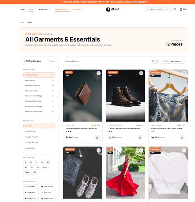 E-commerce website